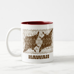 Stammes-Manta-Rochen Zweifarbige Tasse