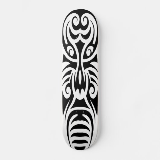 Stammes- Masken-Skateboard Skateboard (Vorderseite)