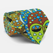 Stammes- Maskenvorlage lichtdurchlässig mit Gold Krawatte (Gerollt)