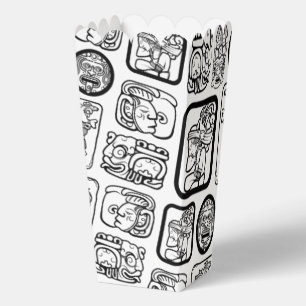 Stammes- MAYA alte Maskenmuster 1 Geschenkschachtel