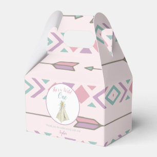Stammes- Mit Blumenteepee-wilder 1. Geburtstag Geschenkschachtel