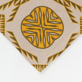 Stammes- Muster des südwestlichen ethnischen Fleecedecke (Ecke)