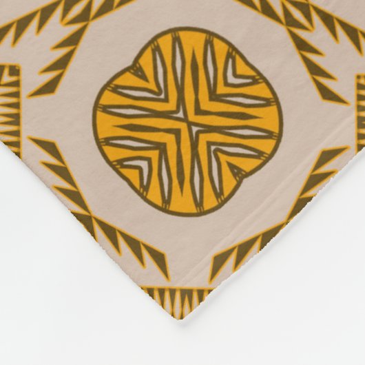 Stammes- Muster des südwestlichen ethnischen Fleecedecke (Ecke)
