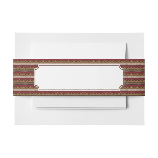 Stammes- Muster Einladungsbanderole (Vorderseite Beispiel)