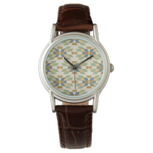 Stammes- Muster Geo-Schritt- im Freien Armbanduhr