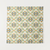 Stammes- Muster Geo-Schritt-| im Freien Wandteppich (Vorderseite (Horizontal))