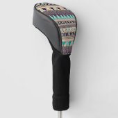 Stammes- Muster Golf Headcover (angewinkelt)