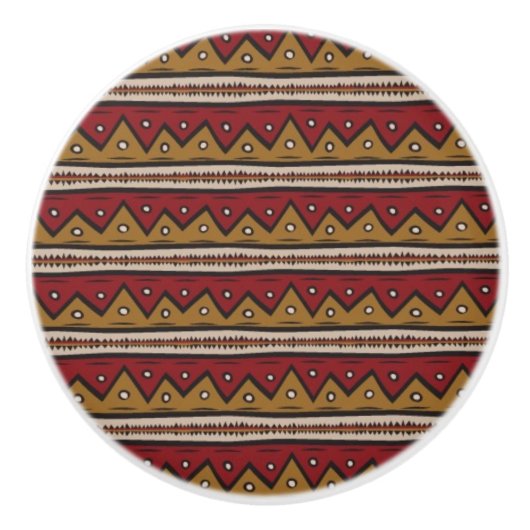 Stammes- Muster Keramikknauf (Vorderseite)