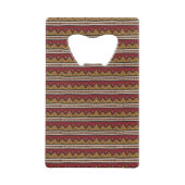 Stammes- Muster Kreditkartenflaschenöffner (Vorderseite)