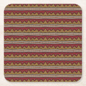 Stammes- Muster Rechteckiger Pappuntersetzer (Vorderseite)
