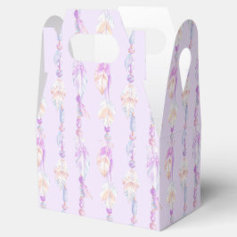 Stammes natives Federn Perlen lila Muster Box Geschenkschachtel