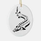 Stammes- neue weiße Verzierung Keramik Ornament (Rechts)