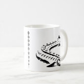 Stammes- NEUES - doppelte Scutes Tasse (VorderseiteRechts)