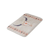 Stammes- Ochse-Schädel südwestlich Badematte (Schrägansicht)