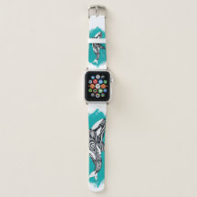 Stammes- Orca gebürstetes aquamarines