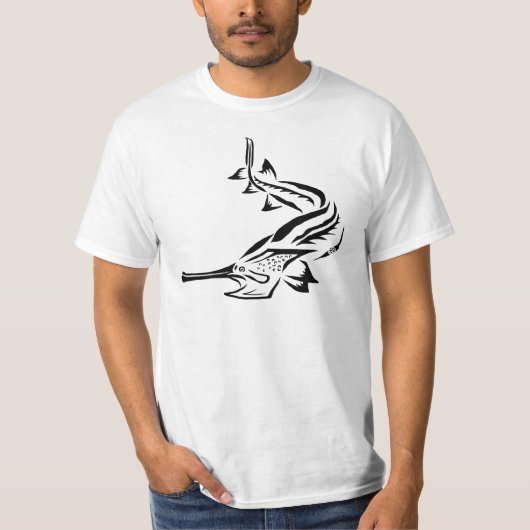 Stammes- Paddlefish u. Rostrum T-Shirt (Vorderseite)