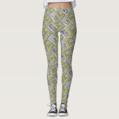 Stammes- peruanisches geometrisches leggings (Vorderseite)