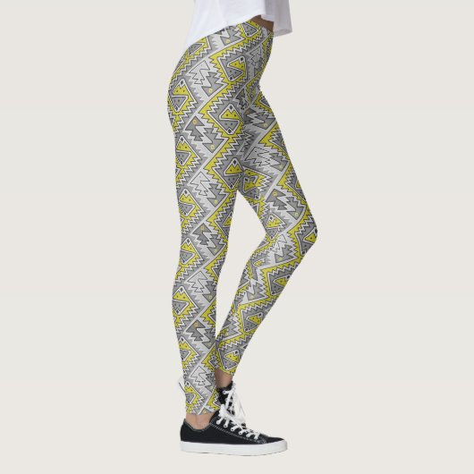 Stammes- peruanisches geometrisches leggings (Rechts)