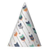 Stammes- Pfeil-blauer orange grüner Partyhütchen (Links)