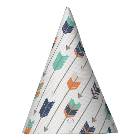 Stammes- Pfeil-blauer orange grüner Partyhütchen (Rechts)