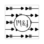 Stammes Pfeil Initial Hochzeitslogo Design Stempel (Prägung)