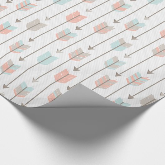 Stammes- Pfeil-Muster Geschenkpapier (Ecke)