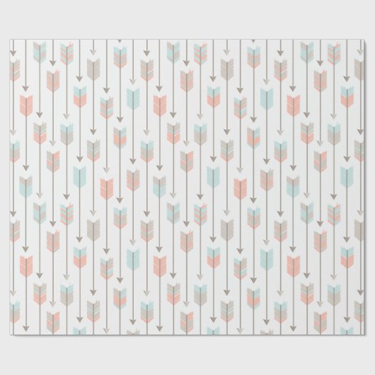 Stammes- Pfeil-Muster Geschenkpapier (Flach)