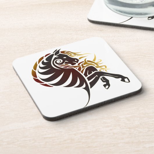 Stammes- Pferd Getränkeuntersetzer (Linke Seite)