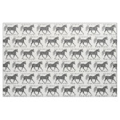 Stammes- Pferdetrottenspaß-Muster-optionaler Text Stoff (Fat Quarter (45,7 x 55,9 cm))