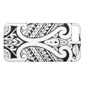 Stammes- polynesisches tatoo mit samoaischen Case-Mate iPhone hülle (Rückseite (Horizontal))