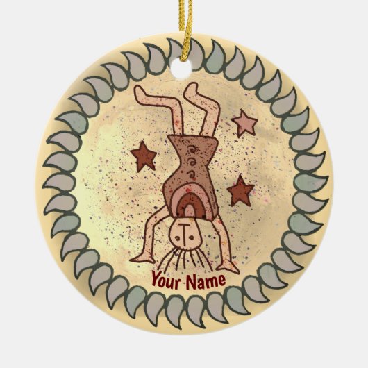 Stammes-Rad Keramik Ornament (Vorne)