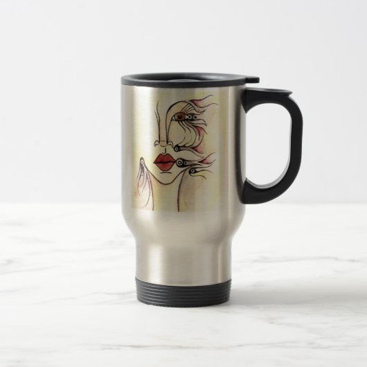 Stammes- Roboter-Reise-Tasse Reisebecher (Rechts)