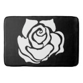 Stammes Rose Schwarz-weiß Badematte (Vorderseite)