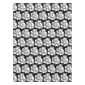 Stammes Rose Schwarz-weiß Tischdecke (Vorderseite)