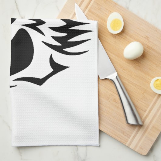 Stammes- Schädel Küchentuch (Viertel Falte)