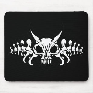 Stammes- Schädel Mousepad