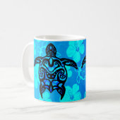 Stammes- Schildkröte-Hibiskus Kaffeetasse (Vorderseite Links)