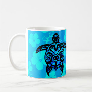 Stammes- Schildkröte-Hibiskus Kaffeetasse