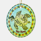 Stammes-Schildkröte Keramik Ornament (Links)