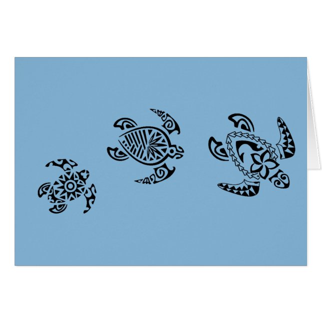 Stammes- Schildkröte-Trio-Entwurf (Vorderseite (Horizontal))