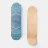 Stammes-Schildkröten-Mandala | Küste Skateboard (Vorderseite)