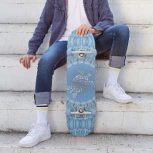 Stammes-Schildkröten-Mandala   Küste  Skateboard