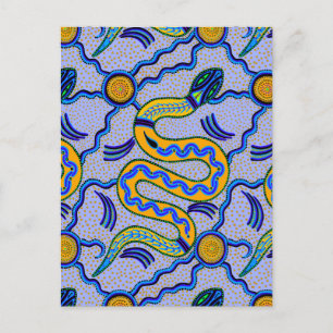 Stammes-Schlange Postkarte