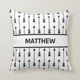 STAMMES- Schwarz-weißes Pfeil-Kinderzimmer-Baby Kissen