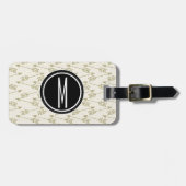 Stammes- schwarzes Monogramm der Pfeil-| Gepäckanhänger (Vorderseite horizontal)