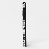 Stammes- Schwarzweiss-Muster Case-Mate iPhone Hülle (Hinten/Links)