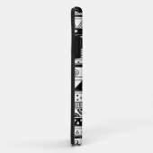 Stammes- Schwarzweiss-Muster Case-Mate iPhone Hülle (Hinten/Rechts)