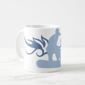 Stammes- Snowboard Kaffeetasse (Vorderseite Links)