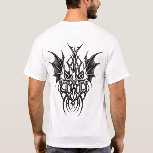Stammes-Spitzenrüstung mit Klingen T-Shirt (Rückseite)