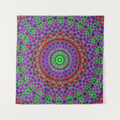 Stammes- Steppdecken-Mandala Wandteppich (Vorderseite (Horizontal))